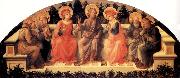 Fra Filippo Lippi Sts Francis,Lawrence,Cosmas or Damian,John the Baptist,Damian or Cosmas,Anthony Abbot and Peter china oil painting reproduction